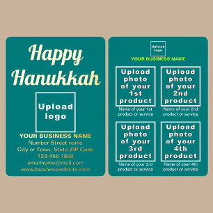 Teal Green Business Brand on Hanukkah