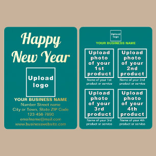 Teal Green Business Brand on New Year