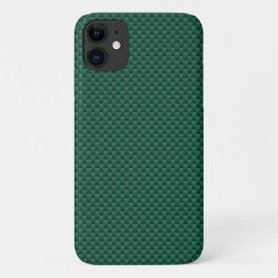 Teal Green Carbon Fibre Background Print Case-Mate iPhone Case