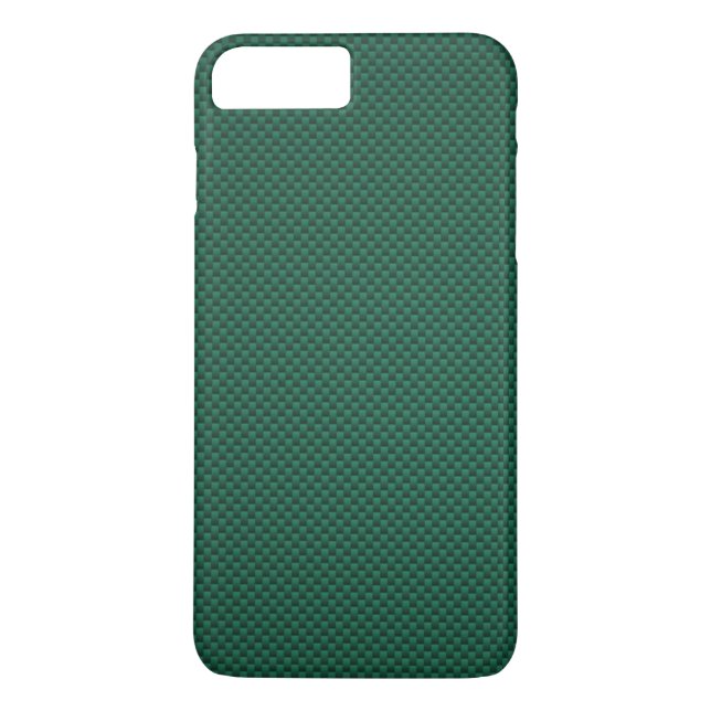 Teal Green Carbon Fibre Print Case-Mate iPhone Case (Back)