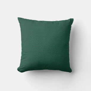 Teal Green Carbon Fibre Style Print Cushion