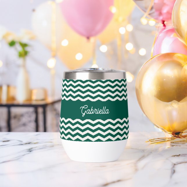Teal Green Chevron zig zag stripe pattern name (Bachelor Party (Rotated))