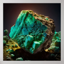 Teal Green Chrysoprase Inspired Mineral