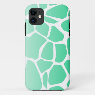 teal green cow print abstract Case-Mate iPhone case