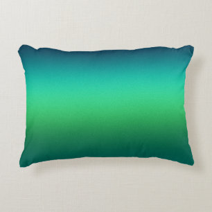 Teal Green Gradient Abstract Background Modern Decorative Cushion
