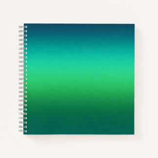 Teal Green Gradient Abstract Background Modern Notebook