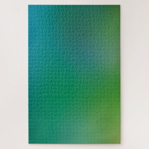 Teal Green Gradient Fresh Bokeh Blur Minimalistic Jigsaw Puzzle