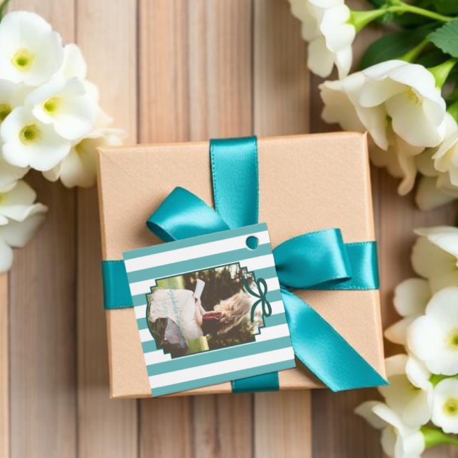 Teal Green Graduation Favour Tags (Creator Uploaded)