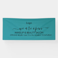 Teal Green Lips Beauty Salon
