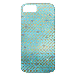 Teal Green Mermaid Scales Pattern Case-Mate iPhone Case