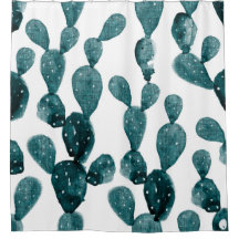 Teal Green Prickly Pear Cactus