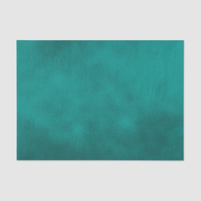 Teal Green Smudge Colour Tissue Paper (Front)