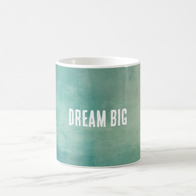 Teal Green Texture Coffee Mug (Center)