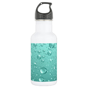 Teal Green Water Droplets 532 Ml Water Bottle