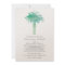 Teal Green Watercolor Palm Tree Wedding