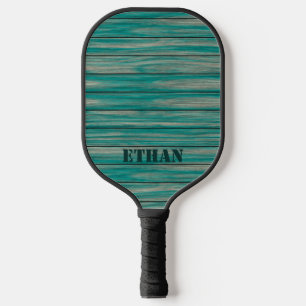 Teal Green Wood Pickleball Paddle