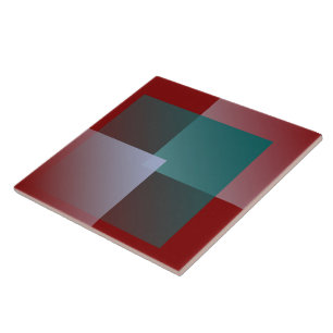 teal grey burgundy squares tile