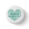 Teal heart bridesmaids buttons | Personalised name