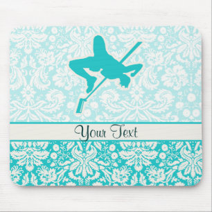 Teal High Jump Mouse Pad