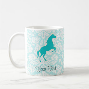 Teal Horse Coffee Mug