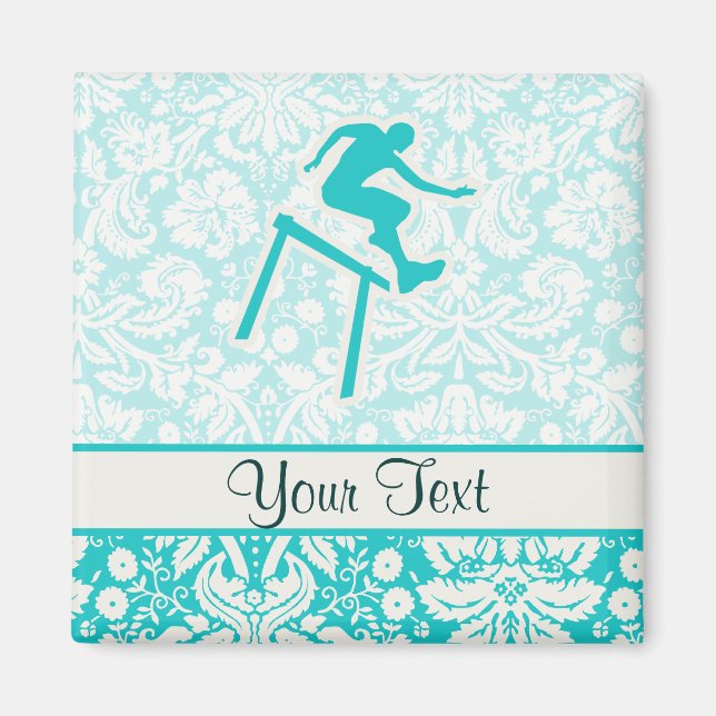 Teal Hurdler Magnet (Front)