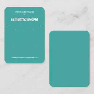 Teal Jewellery Display  Business Card