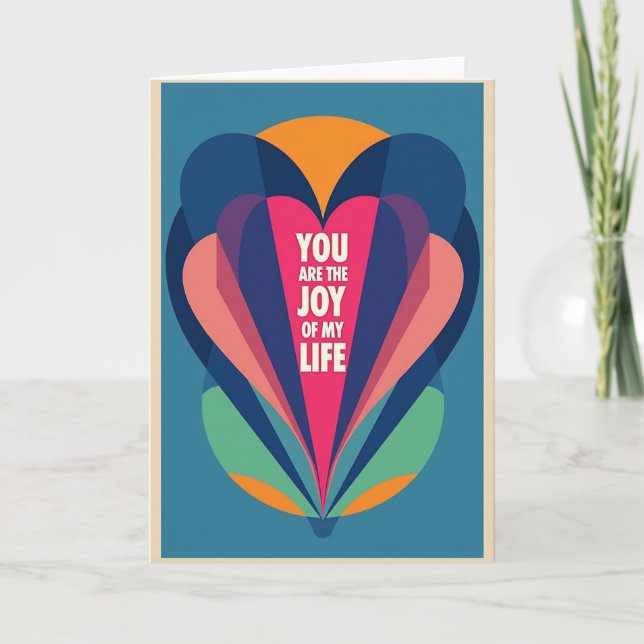 Teal Joy Of Life Card (Front)