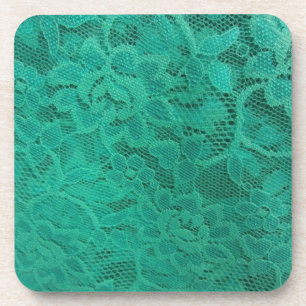 Teal Lace Coaster