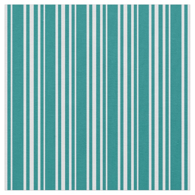 Teal & Lavender Coloured Lines Fabric (Close Up)