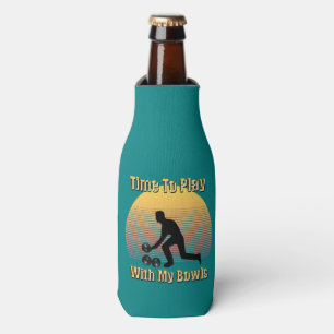 Teal Lawn Bowls Playtime, Bottle Cooler