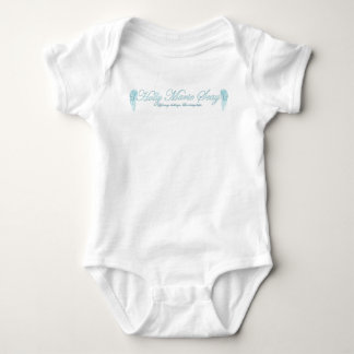 Teal Lettering Baby Bodysuit