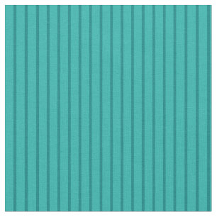 Teal & Light Sea Green Stripes Pattern Fabric