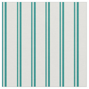 Teal & Light Yellow Coloured Lines/Stripes Pattern Fabric