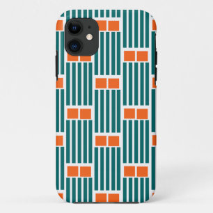 Teal Lines and Boxes  Case-Mate iPhone Case
