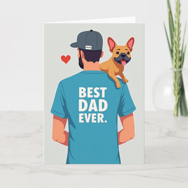 Teal Loving Fathers Day Card (Front)