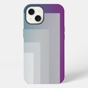Teal magenta grey iPhone 13 case