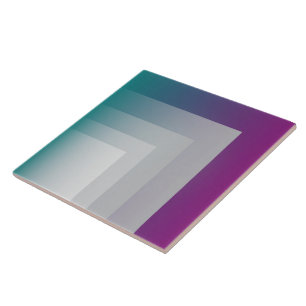 Teal magenta grey tile