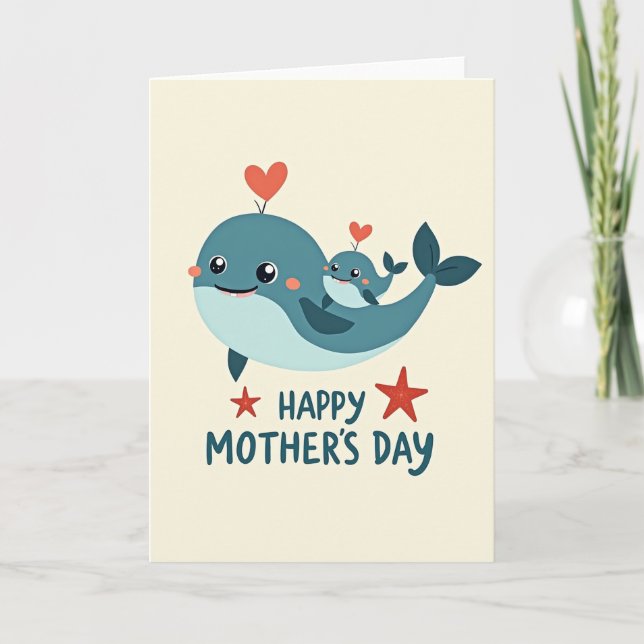 Teal Marine Mothers Day Card (Front)