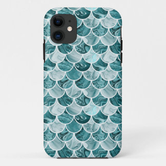 Teal mermaid scales Case-Mate iPhone case