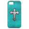 Teal Metal Cross