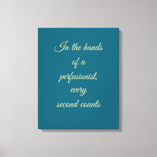 Teal Modern Sans Serif Trust Perfusionist Graphics Canvas Print