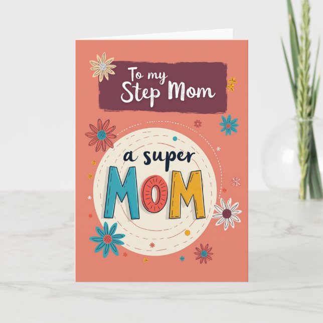 Teal Mum Illustration Card (Front)