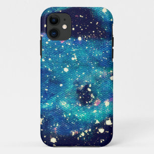 Teal Nebula and Stars Case-Mate iPhone Case
