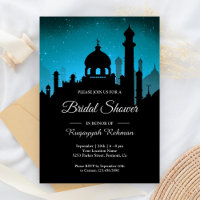 Teal Night Sky Arabian Nights Bridal Shower