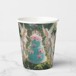 Teal Ocean Fairy Birthday Cup with Sea Turtles