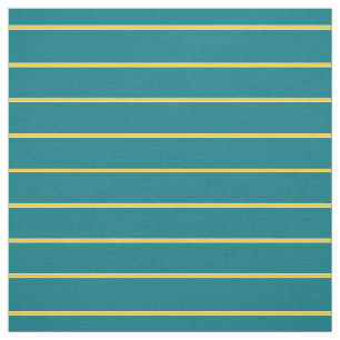 Teal -or chose a colour- gold/white pin stripe fabric