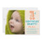 TEAL & ORANGE 1ST  | FIRST BIRTHDAY INVITATION