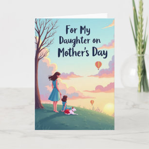 Teal Outfit Mothers Day Card
