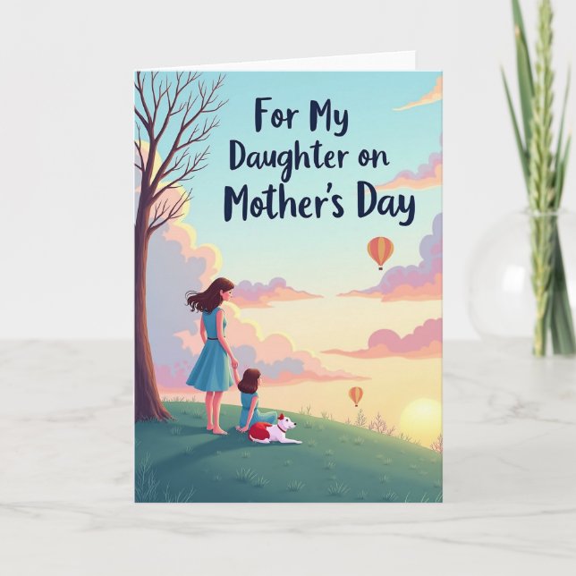 Teal Outfit Mothers Day Card (Front)