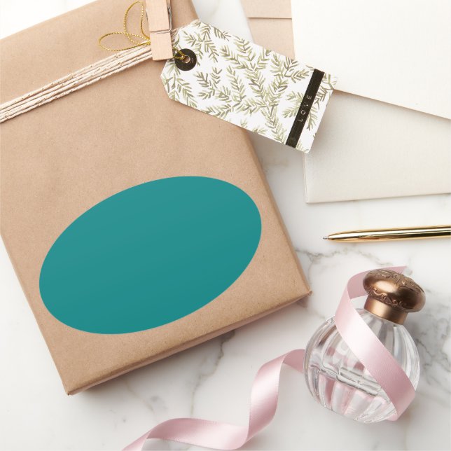Teal Oval Sticker (Gifting)